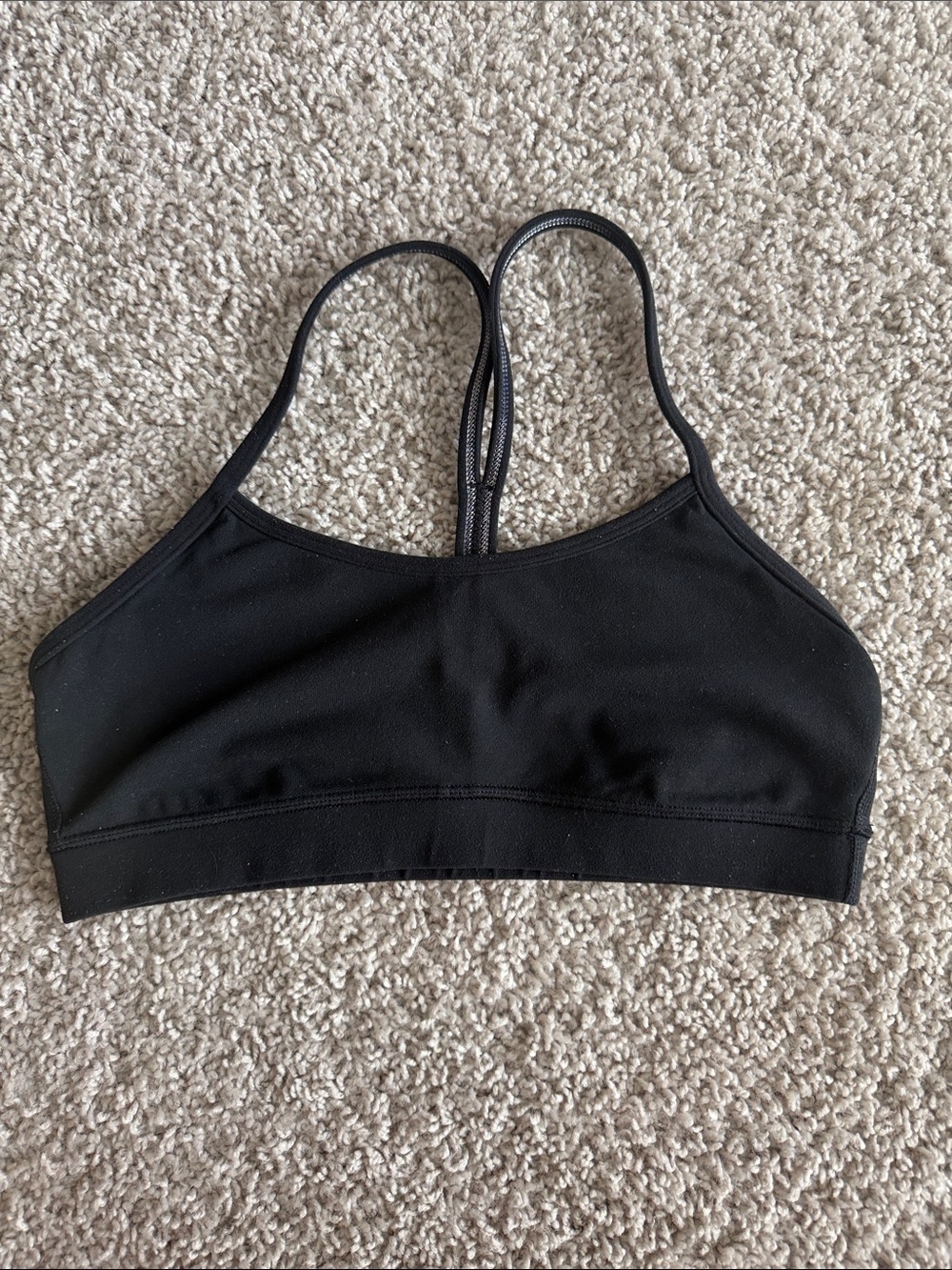 lululemon athletica Black Minimalist Strappy Sports Bra